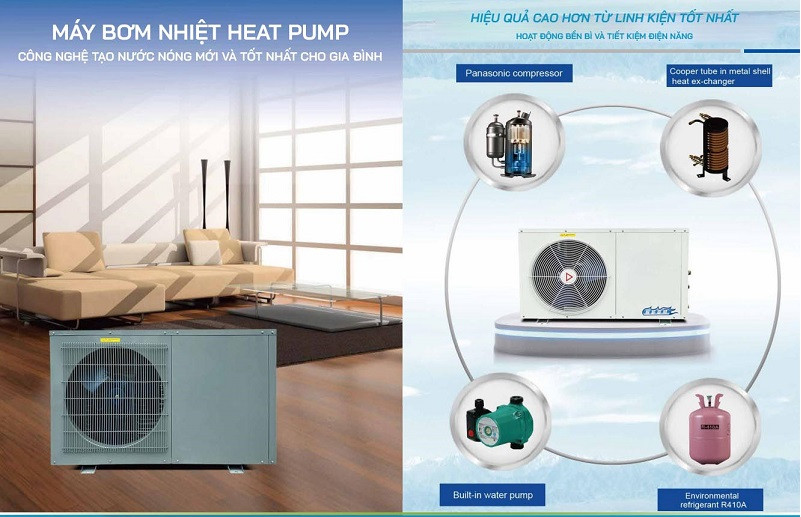 Tư vấn giải pháp máy bơm nhiệt gia đình tốt nhất hiện nay